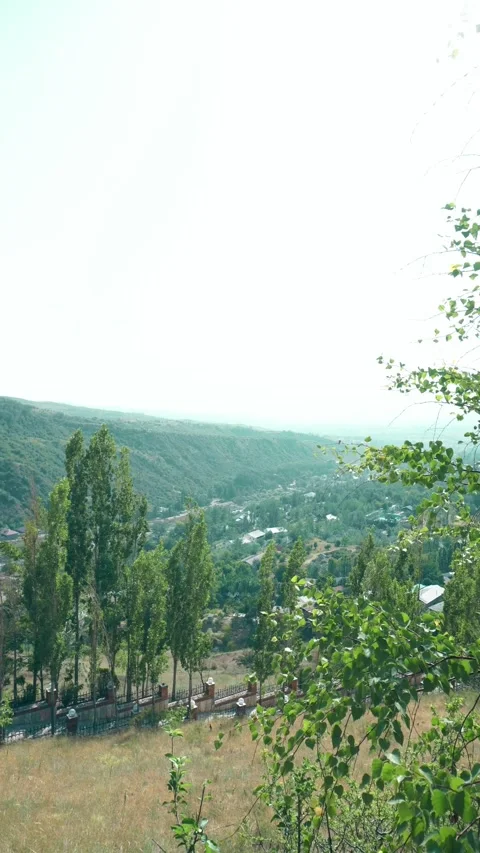 A view of the countryside can be seen from the top Stock Footage 254470026