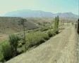 View of countryside from moving train SD Footage