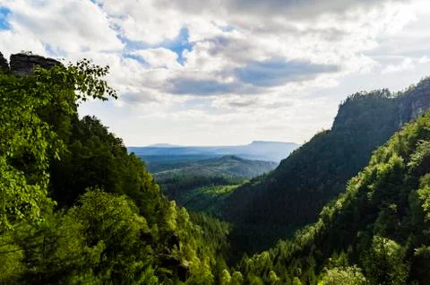 View of the countryside Stock Photos