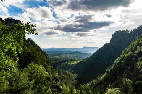 View of the countryside Stock Photos