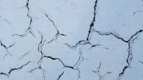 View of Cracked White Wall Texture 스톡 사진