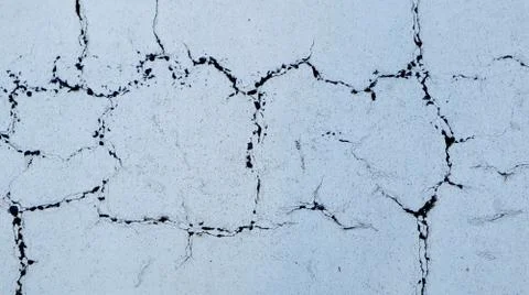 View of Cracked White Wall Texture Stock Photos