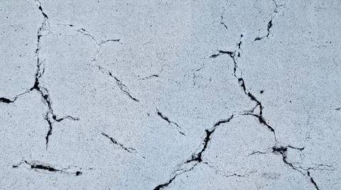 View of Cracked White Wall Texture 스톡 사진
