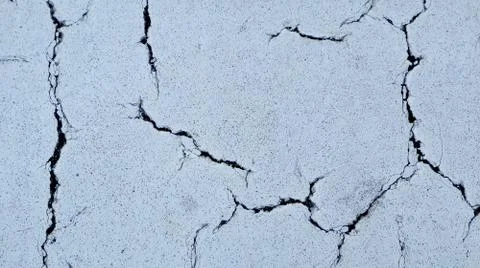 View of Cracked White Wall Texture Foto stock