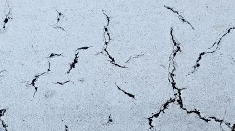 View of Cracked White Wall Texture Stockfoto's