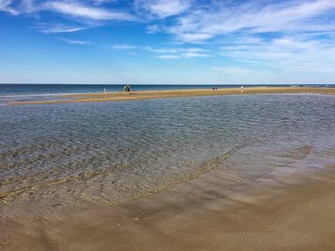 View of Crane Beach Foto stock