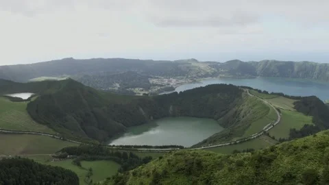 View of the crater Stock Footage 234155628
