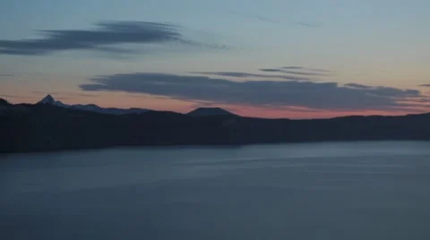View of Crater Lake Stock Footage 49012430