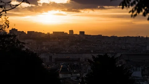 View of crowded cityscape Stock Footage 95685258