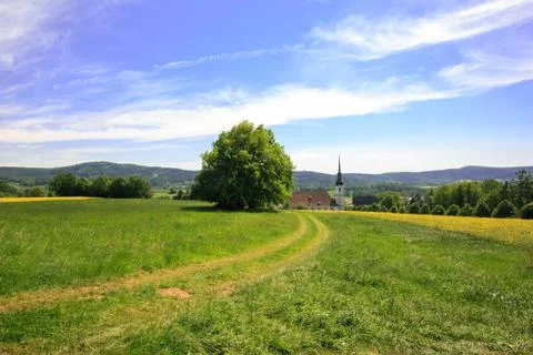 View to Cunewalde Stock Photos