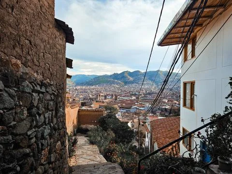 View of Cusco City, Cusco, Peru Stock Photos