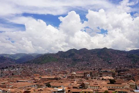 View of Cusco City, Cusco, Peru Stock Photos