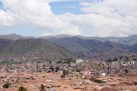 View of Cusco City, Cusco, Peru Stock Photos