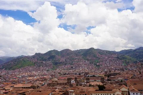 View of Cusco City, Cusco, Peru Stock Photos