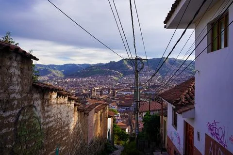 View of Cusco City, Cusco, Peru Stock Photos