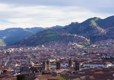 View of Cusco City, Cusco, Peru Stock Photos