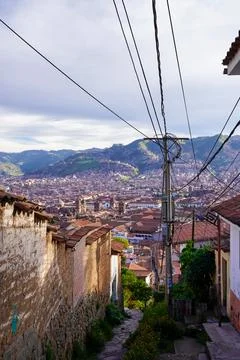 View of Cusco City, Cusco, Peru Stock Photos