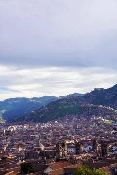 View of Cusco City, Cusco, Peru Stock Photos