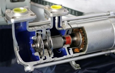 View of cut out machine showing the mechanism Stock-Fotos