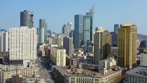 View of Dalian city, China Stock Footage 152122169