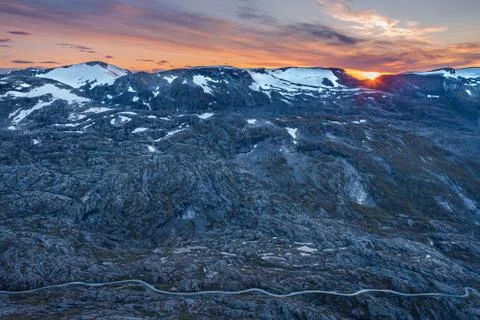 View from Dalsnibba. Stock Photos