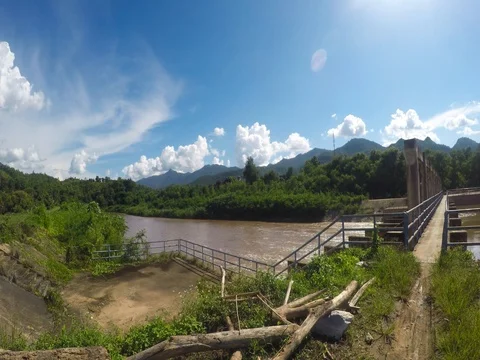 View at the dam Stock Footage 78177943