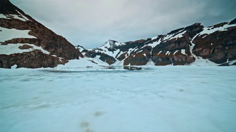 View of dam on lake Emosson Video stock 160777165