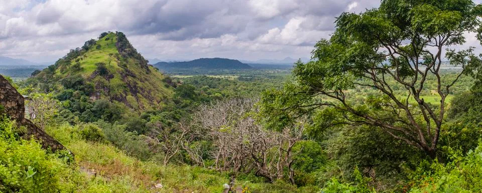 View from Dambulla Cave Temples, Dambulla, Central Province, Sri Lanka, Asia Stock Photos