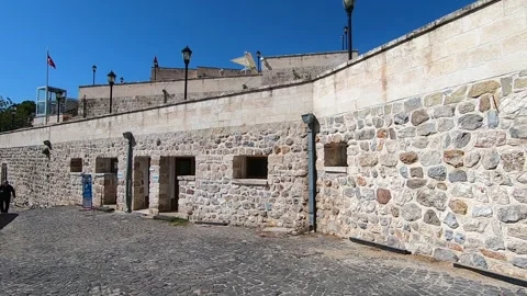 View of Darb-ı Sak Castle at Kırıkhan district. Stock Footage 241896015