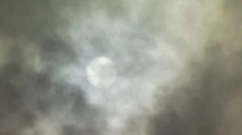 View of Dark Clouds Moving Across The Sun 스톡 동영상 19319711