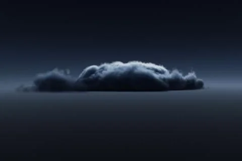 View of dark cloudscape in sky Stock Illustration