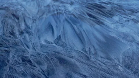 View of dark sand patterns on the beach in, Norway. Video stock 344395895