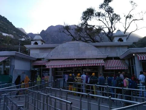 A view of darshani dwar, the entry gate for Vaishno Devi Shrine yatra, journey Stock Photos