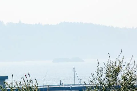 A view of Dash Point from Des Moines, Washington Stock Photos