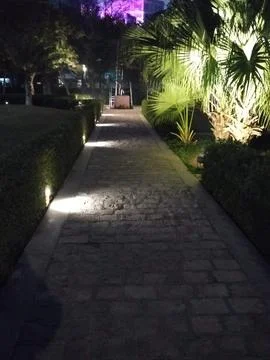 A view of Daulat bagh also known as Subhash Udyan during late evening Stock Photos