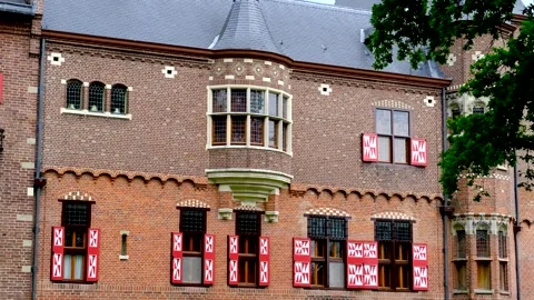View of the De Haar Castle, Netherlands. 스톡 동영상 275016002