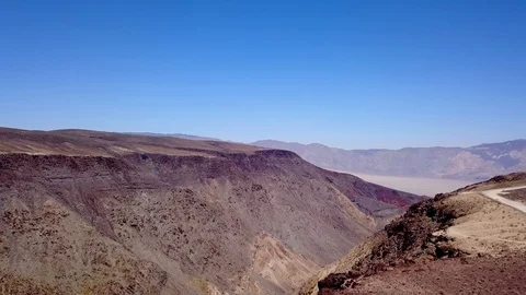 View of death valley alien landscape Stock Footage 92825762