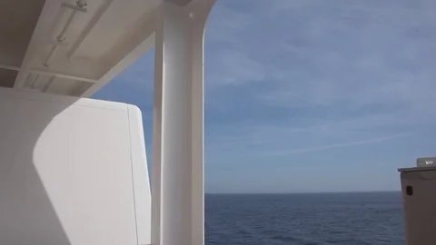 View on the deck of the ship Video stock 72177562