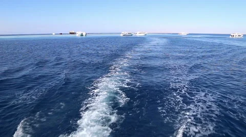 View from the deck of the ship on the sea 스톡 동영상 61601594