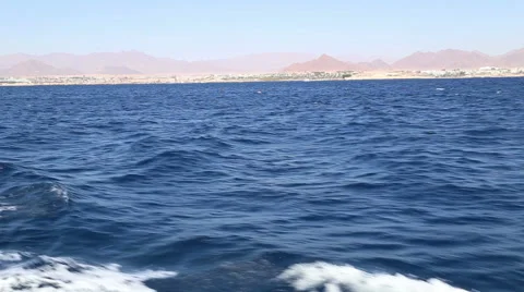 View from the deck of the ship on the sea 스톡 동영상 61601751