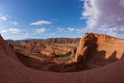 View from Delicate Arch Stock Photos