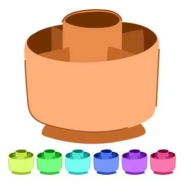 View desk organizer vector cartoon graphic 스톡 일러스트