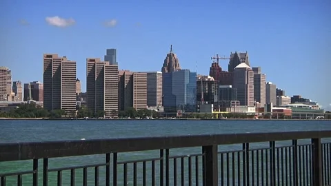 View of Detroit 動画素材 321248995