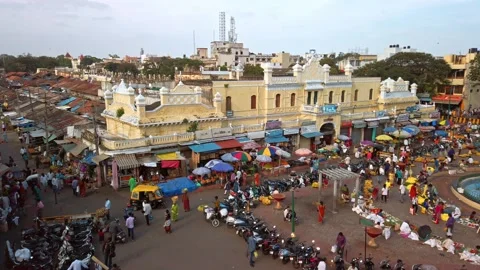 View of Devaraja Market in Mysore. Stock Footage 132819817