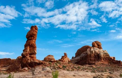 View from Devils Garden Hiking Trail in Arches National Park, Utah Photos