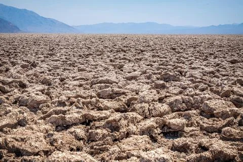 View of Devils Golf Course in Death Valley 스톡 사진