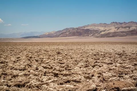 View of Devils Golf Course at Death Valley National Park 스톡 사진