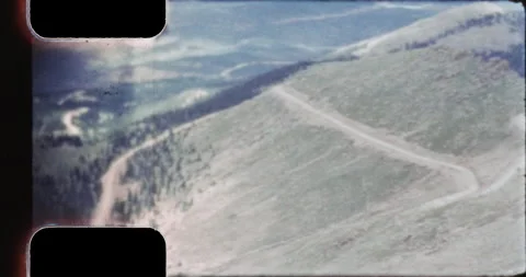 View from Devil's Playground, Pike's Peak Toll Road, 1953, 8mm Vidéo 165702192