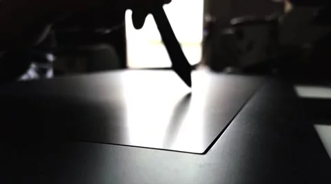 View of a digital drawing tablet on a desk Stock Footage 59999066