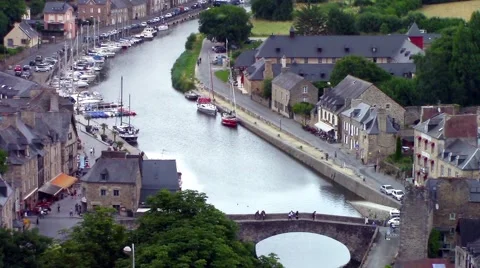View of Dinan Stock Footage 66250611